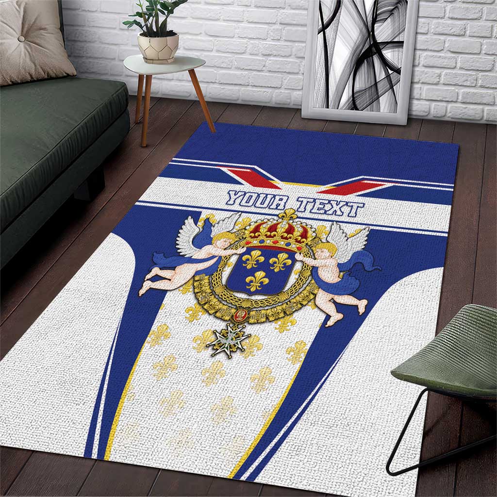 Personalized French Colonial Empire Area Rug Royal Standard of France