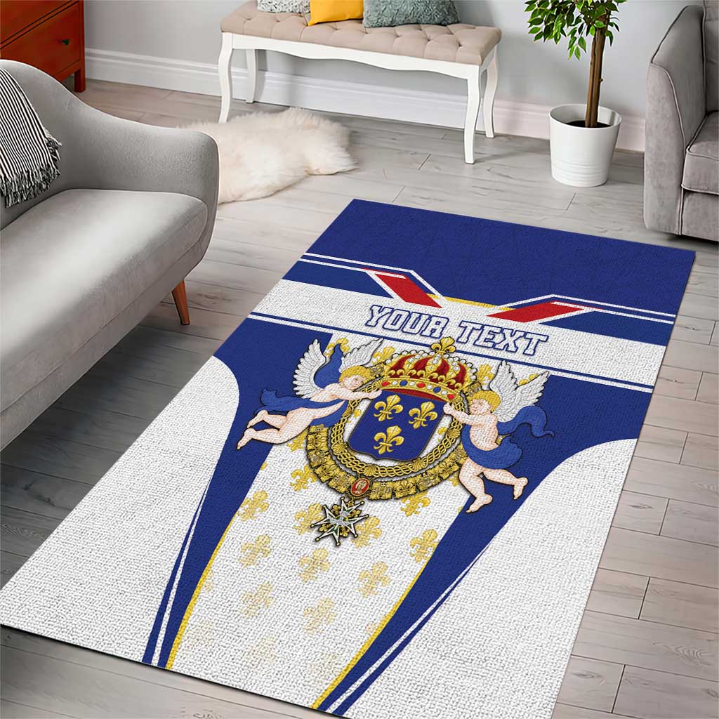 Personalized French Colonial Empire Area Rug Royal Standard of France