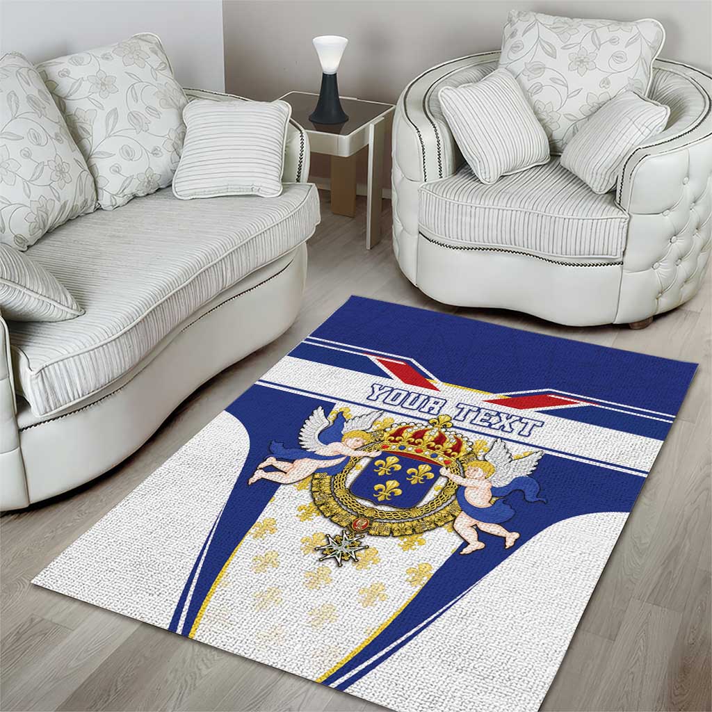 Personalized French Colonial Empire Area Rug Royal Standard of France