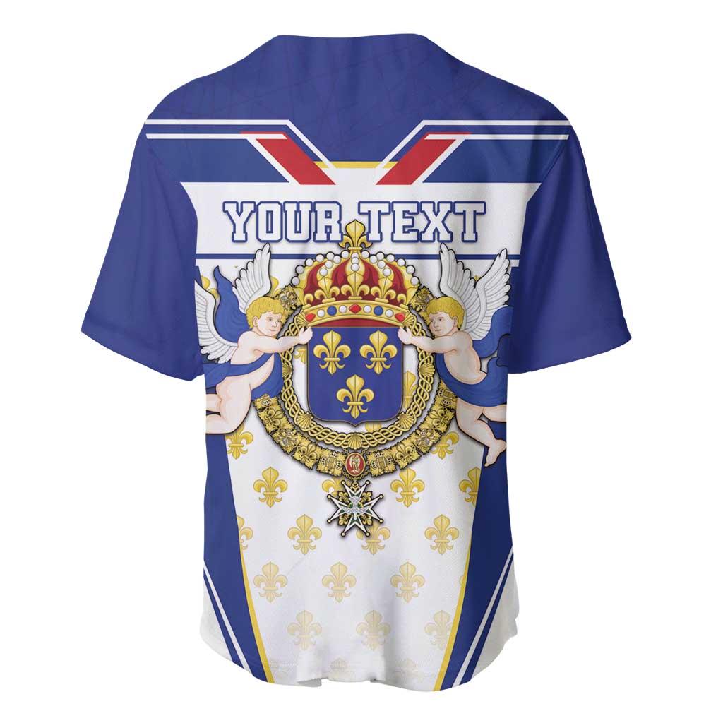 Personalized French Colonial Empire Baseball Jersey Royal Standard of France