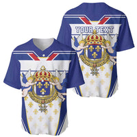 Personalized French Colonial Empire Baseball Jersey Royal Standard of France