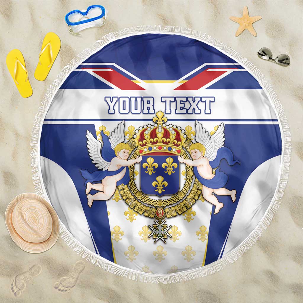 Personalized French Colonial Empire Beach Blanket Royal Standard of France