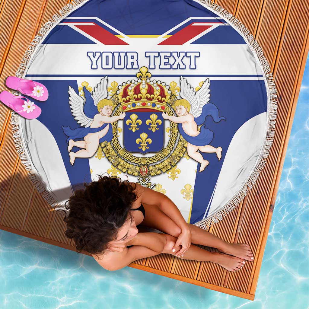 Personalized French Colonial Empire Beach Blanket Royal Standard of France
