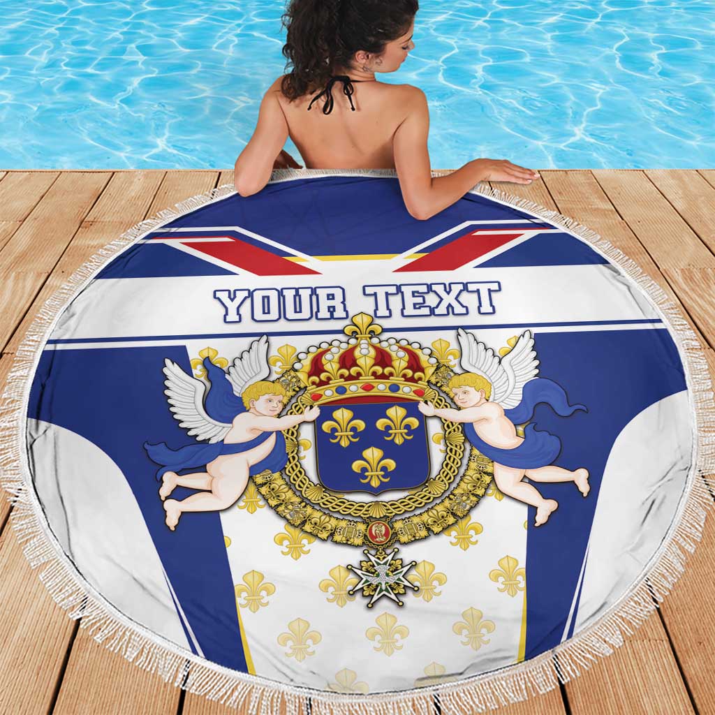 Personalized French Colonial Empire Beach Blanket Royal Standard of France
