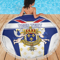 Personalized French Colonial Empire Beach Blanket Royal Standard of France