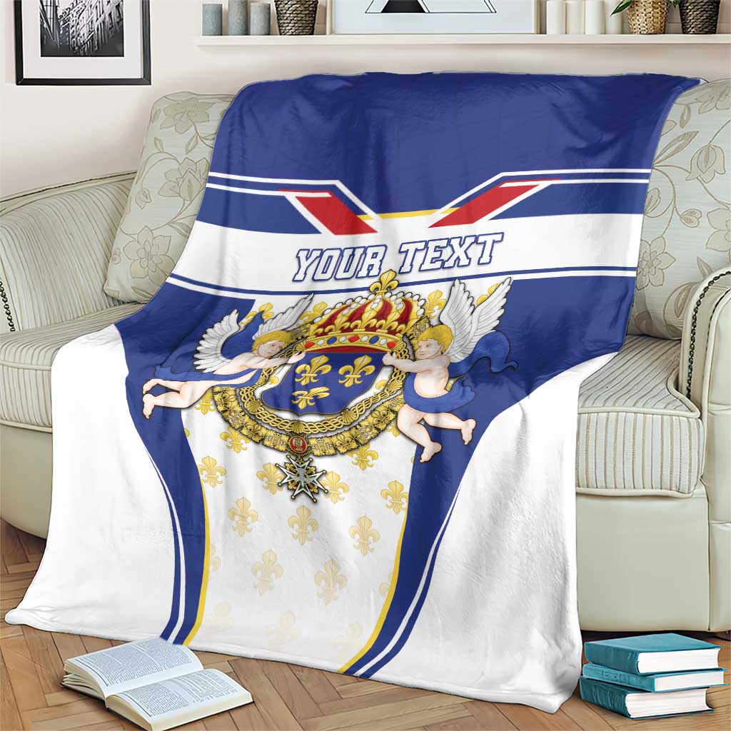 Personalized French Colonial Empire Blanket Royal Standard of France