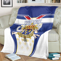 Personalized French Colonial Empire Blanket Royal Standard of France