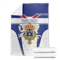 Personalized French Colonial Empire Blanket Royal Standard of France