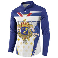 Personalized French Colonial Empire Button Sweatshirt Royal Standard of France