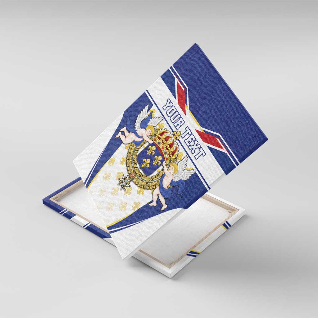 Personalized French Colonial Empire Canvas Wall Art Royal Standard of France