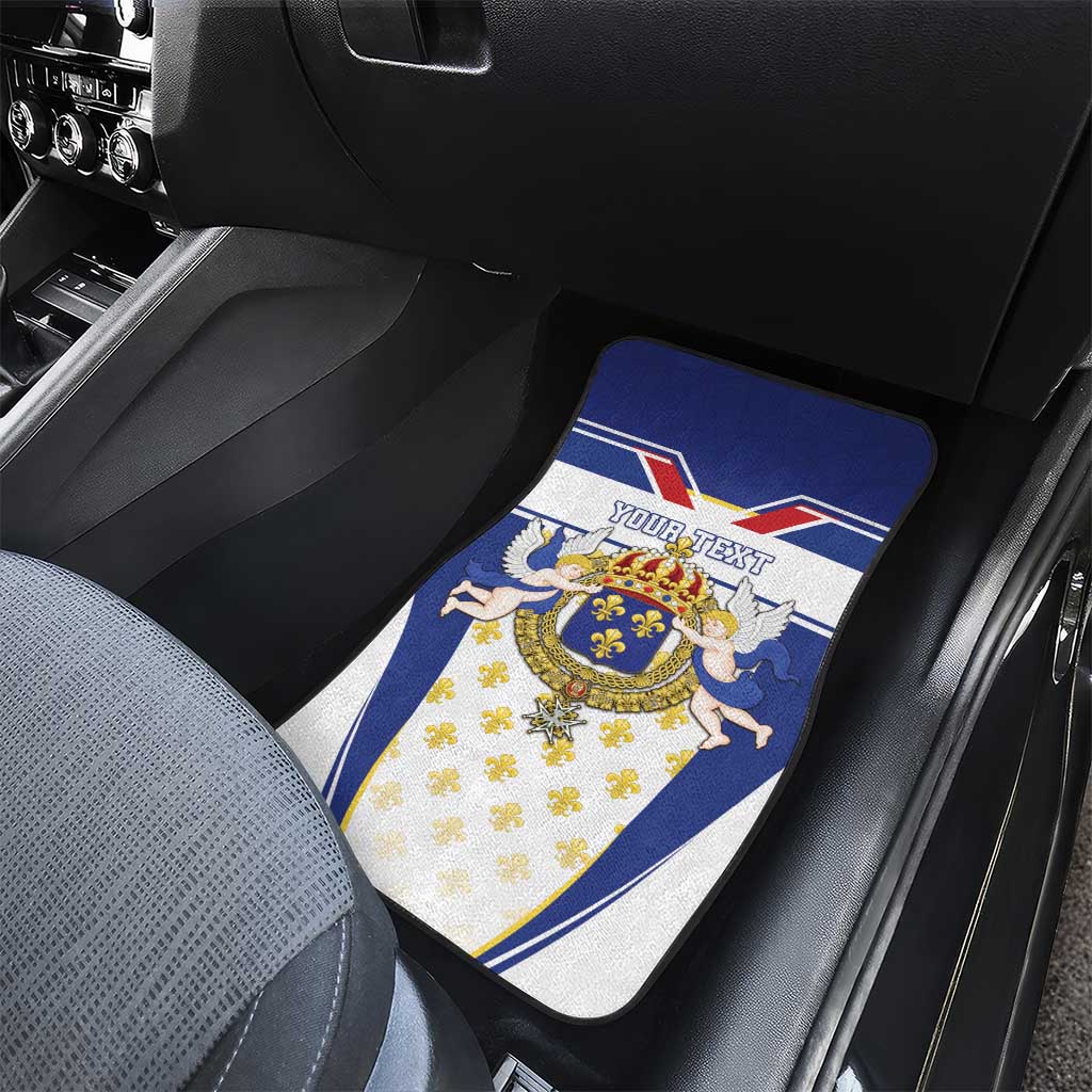 Personalized French Colonial Empire Car Mats Royal Standard of France