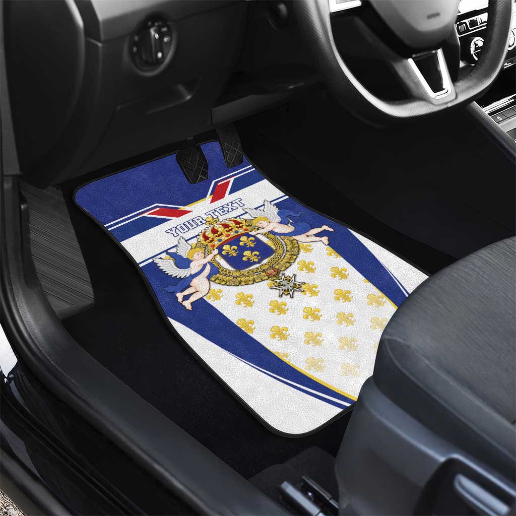 Personalized French Colonial Empire Car Mats Royal Standard of France