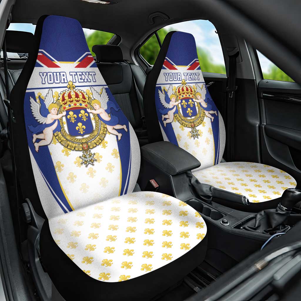 Personalized French Colonial Empire Car Seat Cover Royal Standard of France