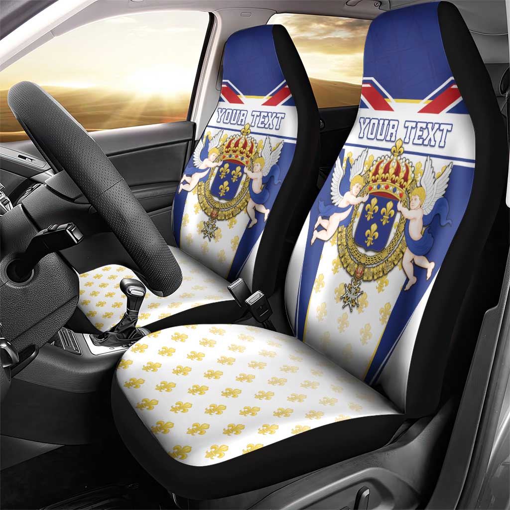 Personalized French Colonial Empire Car Seat Cover Royal Standard of France