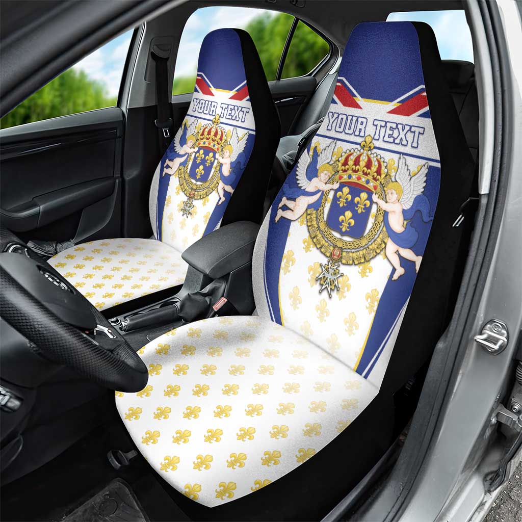 Personalized French Colonial Empire Car Seat Cover Royal Standard of France