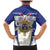Personalized French Colonial Empire Family Matching Mermaid Dress and Hawaiian Shirt Royal Standard of France