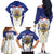 Personalized French Colonial Empire Family Matching Off The Shoulder Long Sleeve Dress and Hawaiian Shirt Royal Standard of France