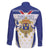 Personalized French Colonial Empire Family Matching Off The Shoulder Long Sleeve Dress and Hawaiian Shirt Royal Standard of France