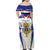 Personalized French Colonial Empire Family Matching Off Shoulder Maxi Dress and Hawaiian Shirt Royal Standard of France