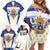Personalized French Colonial Empire Family Matching Off Shoulder Short Dress and Hawaiian Shirt Royal Standard of France