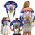Personalized French Colonial Empire Family Matching Off Shoulder Short Dress and Hawaiian Shirt Royal Standard of France