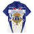 Personalized French Colonial Empire Family Matching Off Shoulder Short Dress and Hawaiian Shirt Royal Standard of France