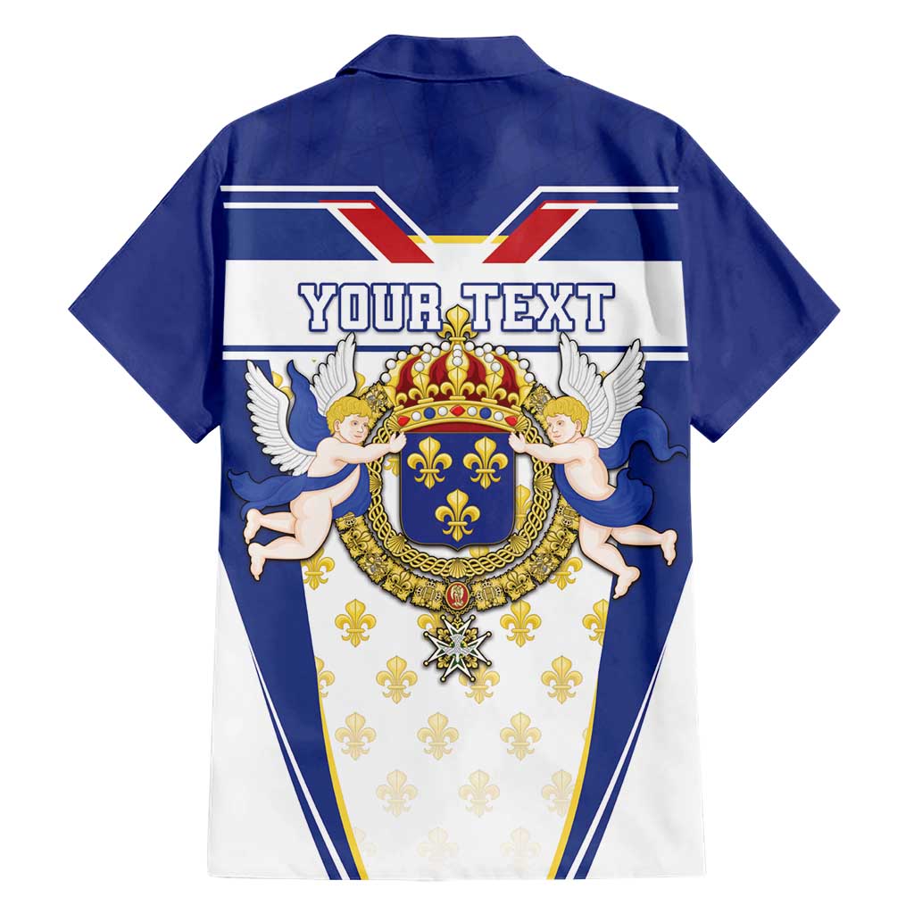 Personalized French Colonial Empire Family Matching Short Sleeve Bodycon Dress and Hawaiian Shirt Royal Standard of France