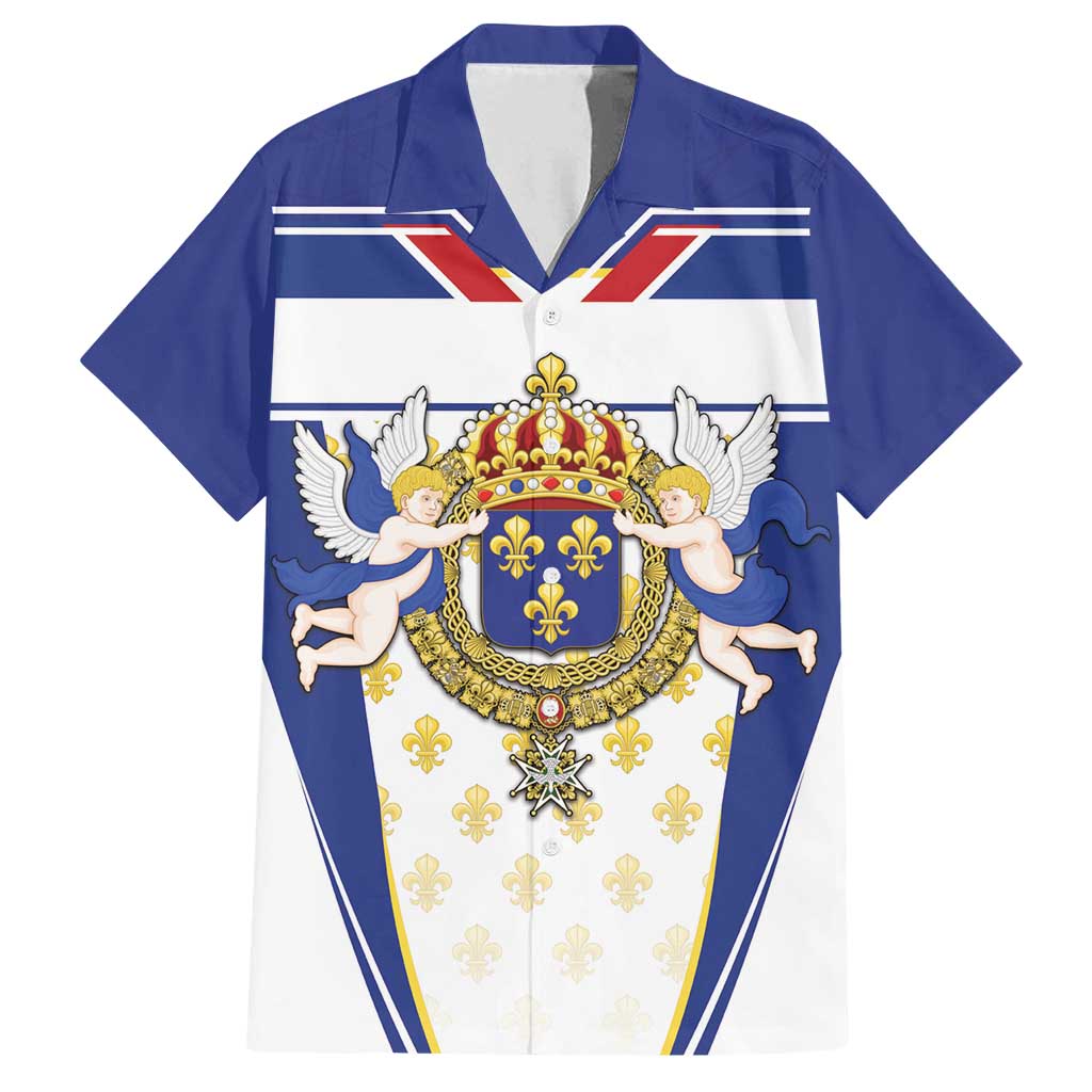 Personalized French Colonial Empire Family Matching Summer Maxi Dress and Hawaiian Shirt Royal Standard of France