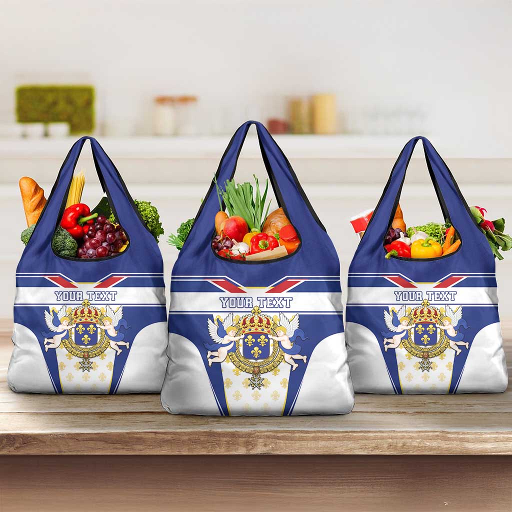 Personalized French Colonial Empire Grocery Bag Royal Standard of France