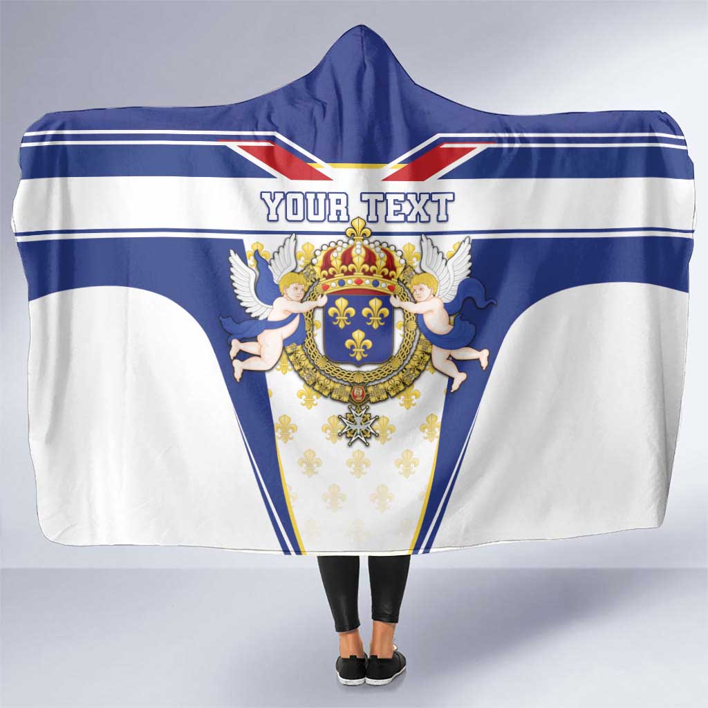 Personalized French Colonial Empire Hooded Blanket Royal Standard of France