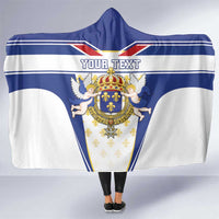 Personalized French Colonial Empire Hooded Blanket Royal Standard of France