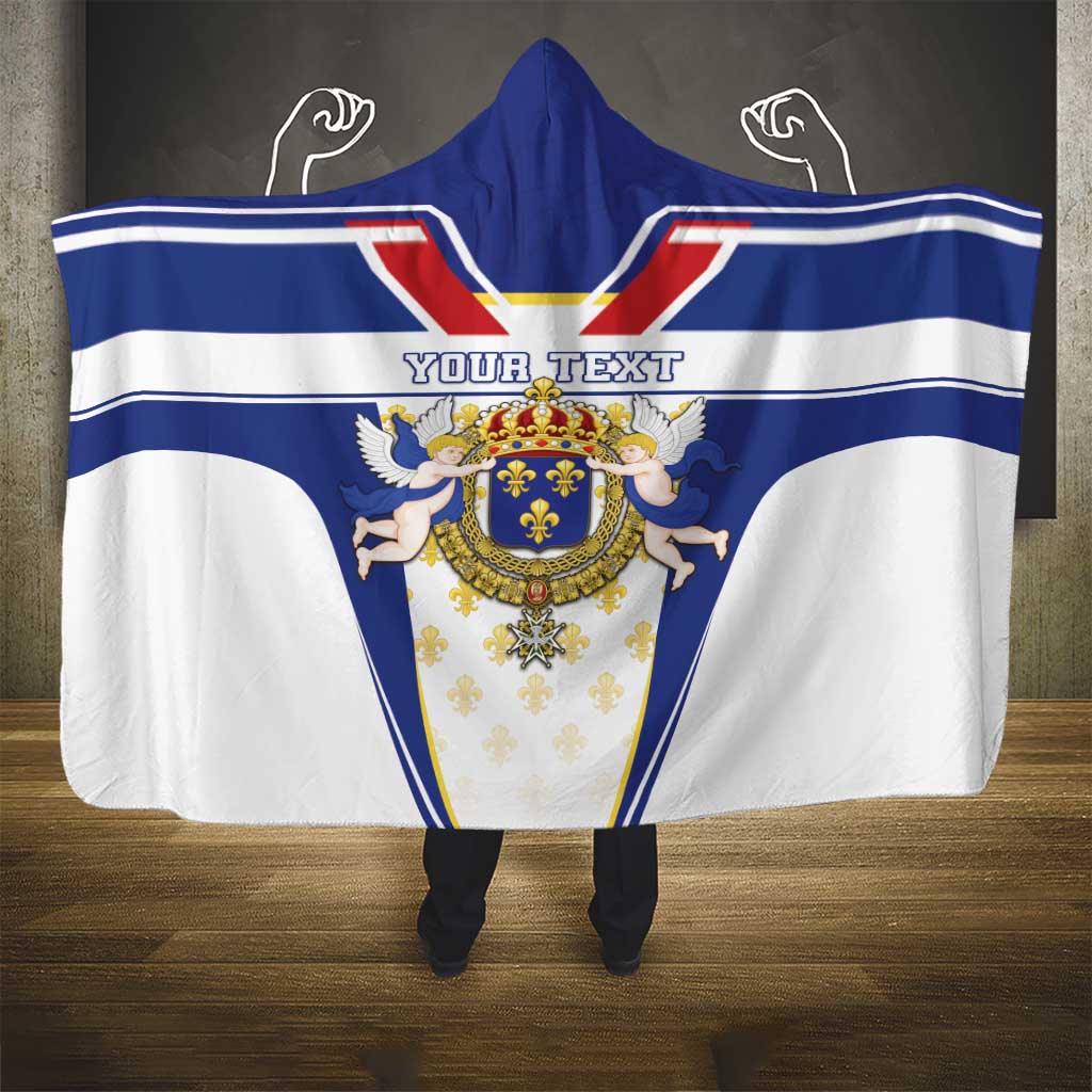 Personalized French Colonial Empire Hooded Blanket Royal Standard of France