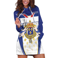 Personalized French Colonial Empire Hoodie Dress Royal Standard of France