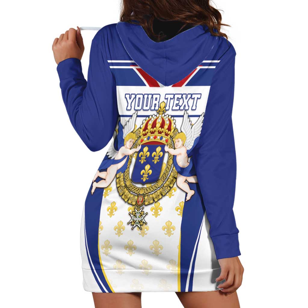 Personalized French Colonial Empire Hoodie Dress Royal Standard of France