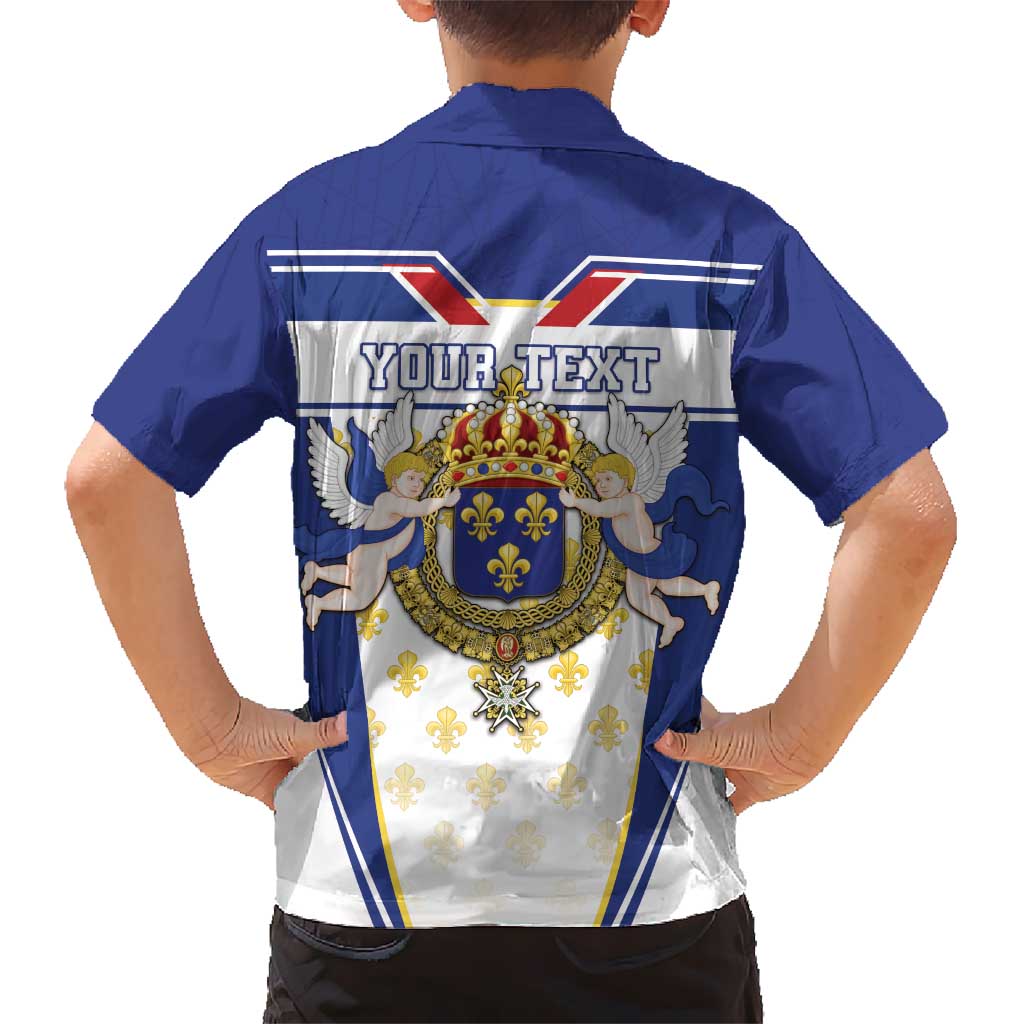 Personalized French Colonial Empire Kid Hawaiian Shirt Royal Standard of France