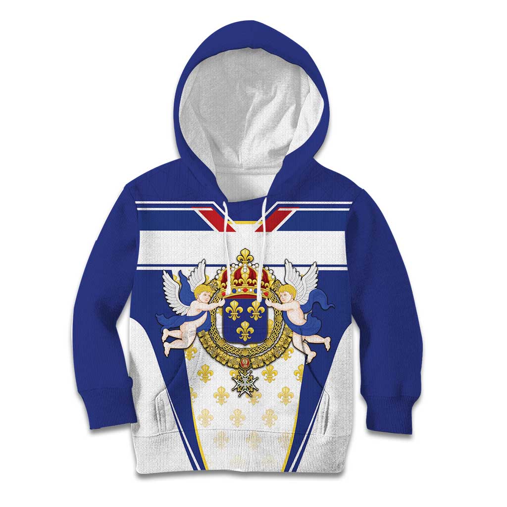Personalized French Colonial Empire Kid Hoodie Royal Standard of France