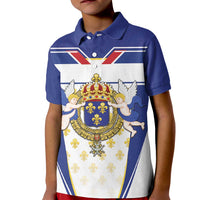 Personalized French Colonial Empire Kid Polo Shirt Royal Standard of France