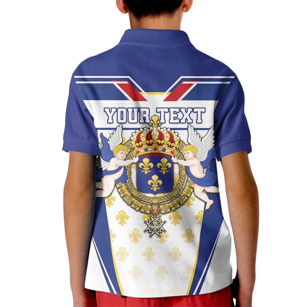 Personalized French Colonial Empire Kid Polo Shirt Royal Standard of France