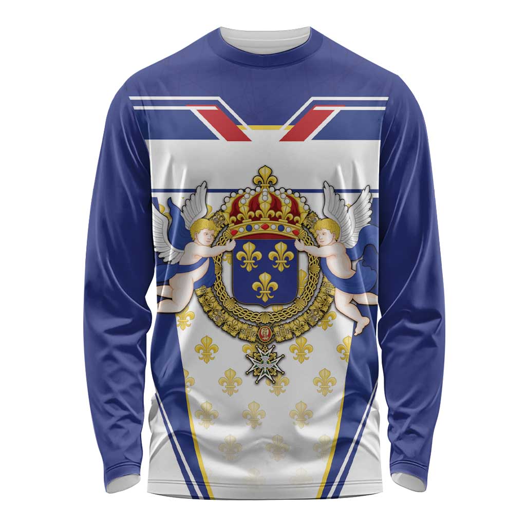 Personalized French Colonial Empire Long Sleeve Shirt Royal Standard of France