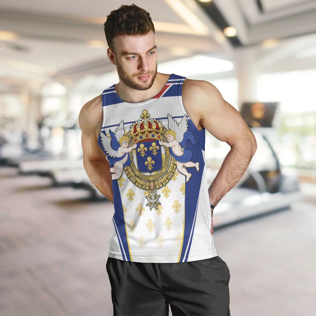 Personalized French Colonial Empire Men Tank Top Royal Standard of France