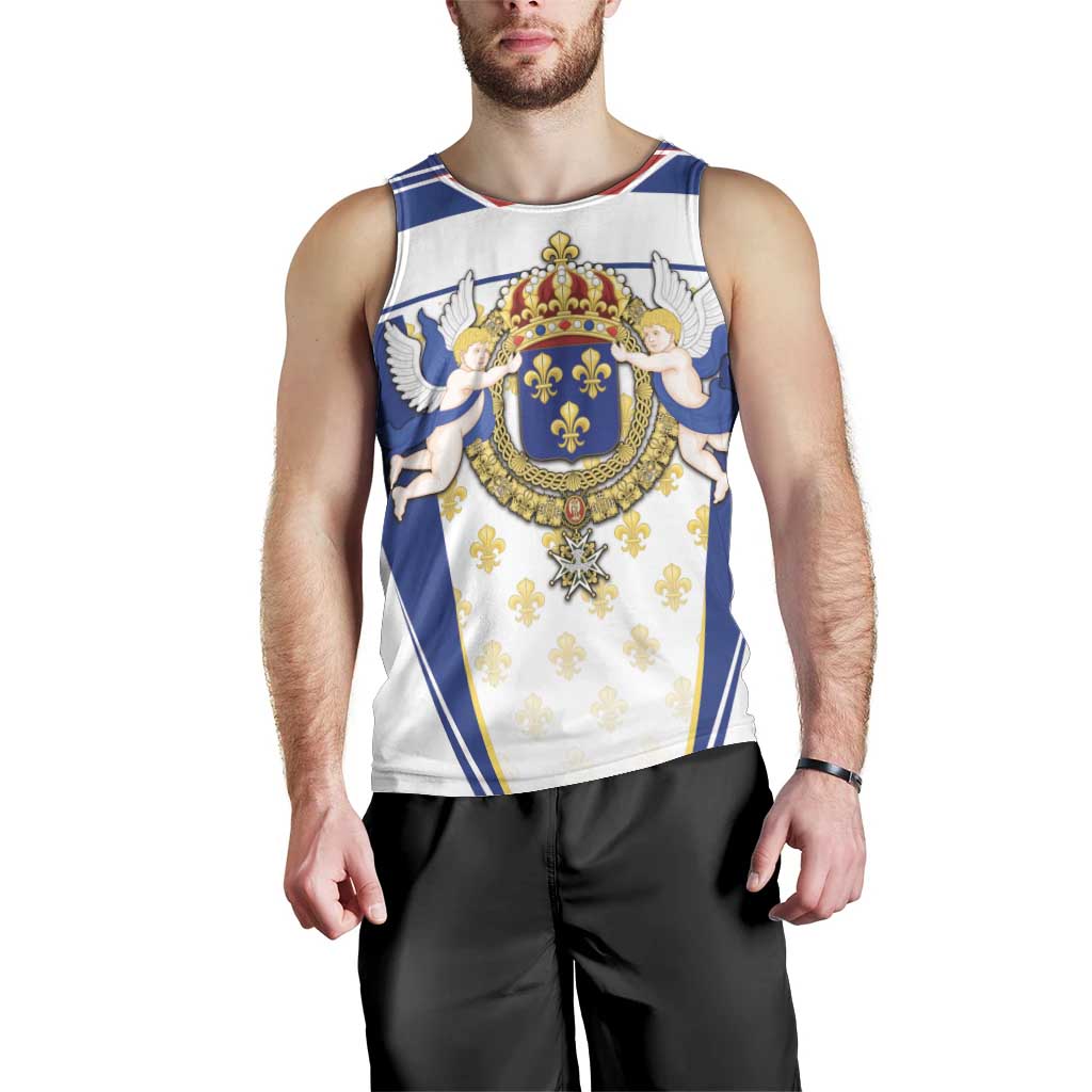 Personalized French Colonial Empire Men Tank Top Royal Standard of France