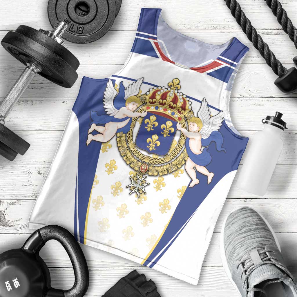 Personalized French Colonial Empire Men Tank Top Royal Standard of France