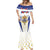 Personalized French Colonial Empire Mermaid Dress Royal Standard of France