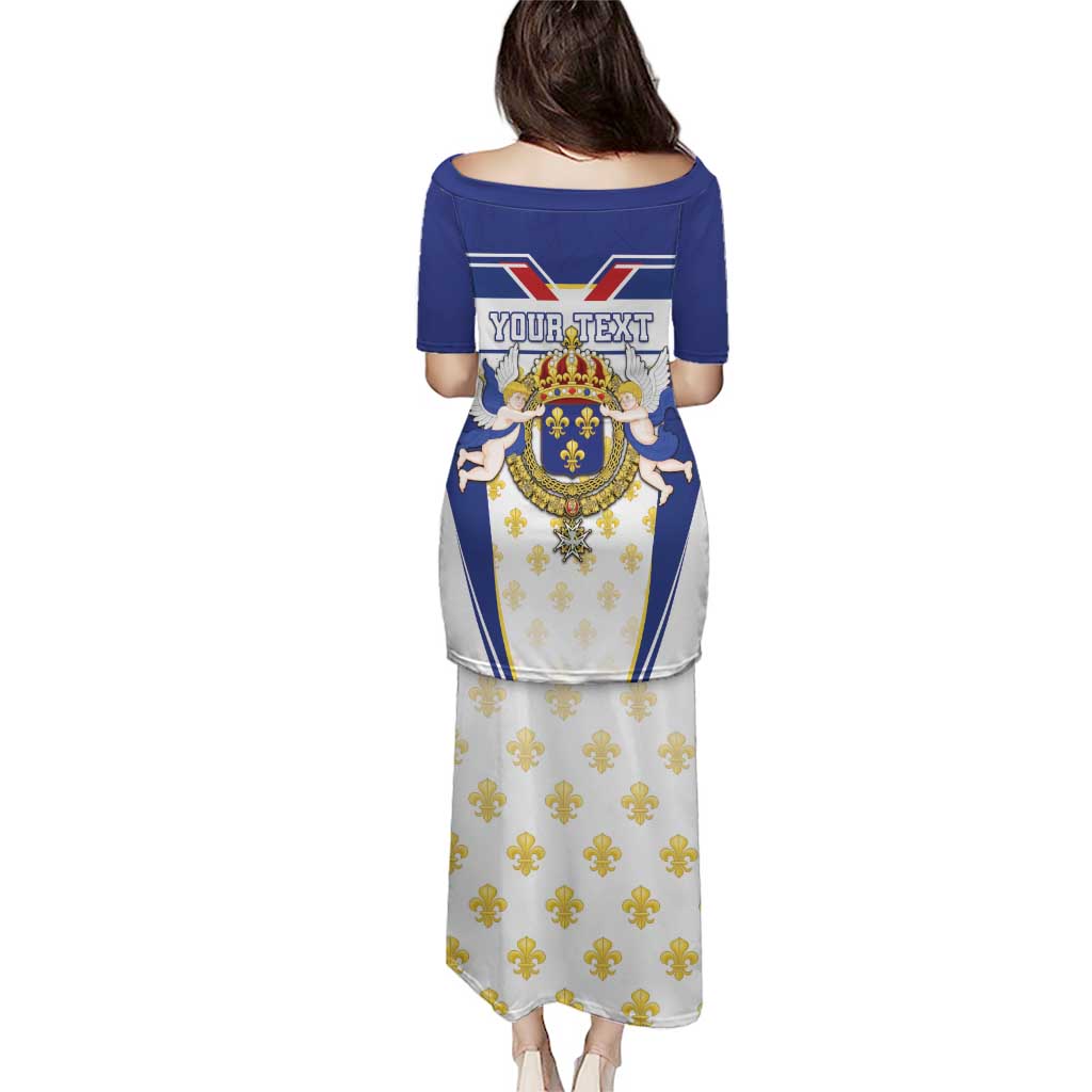 Personalized French Colonial Empire Puletasi Royal Standard of France