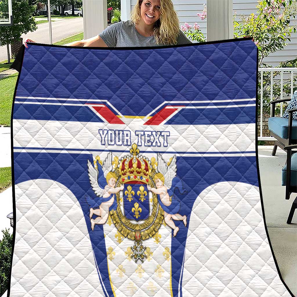 Personalized French Colonial Empire Quilt Royal Standard of France