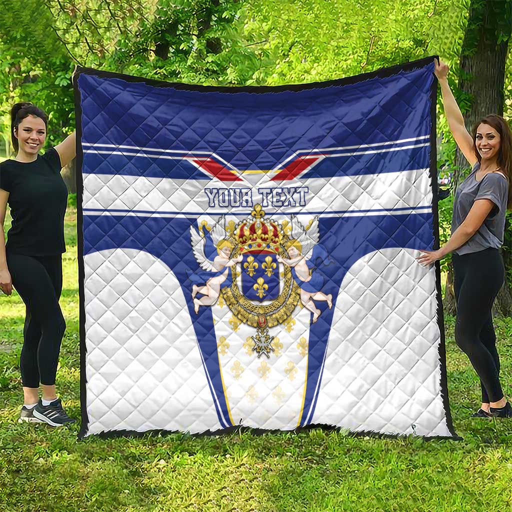 Personalized French Colonial Empire Quilt Royal Standard of France