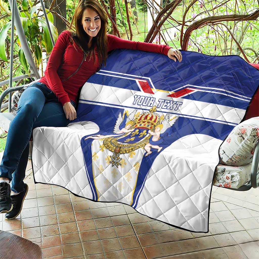 Personalized French Colonial Empire Quilt Royal Standard of France