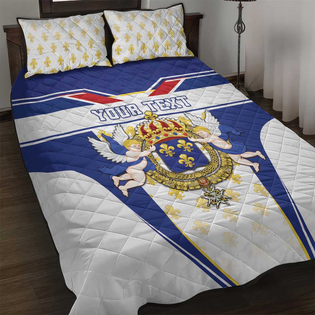 Personalized French Colonial Empire Quilt Bed Set Royal Standard of France