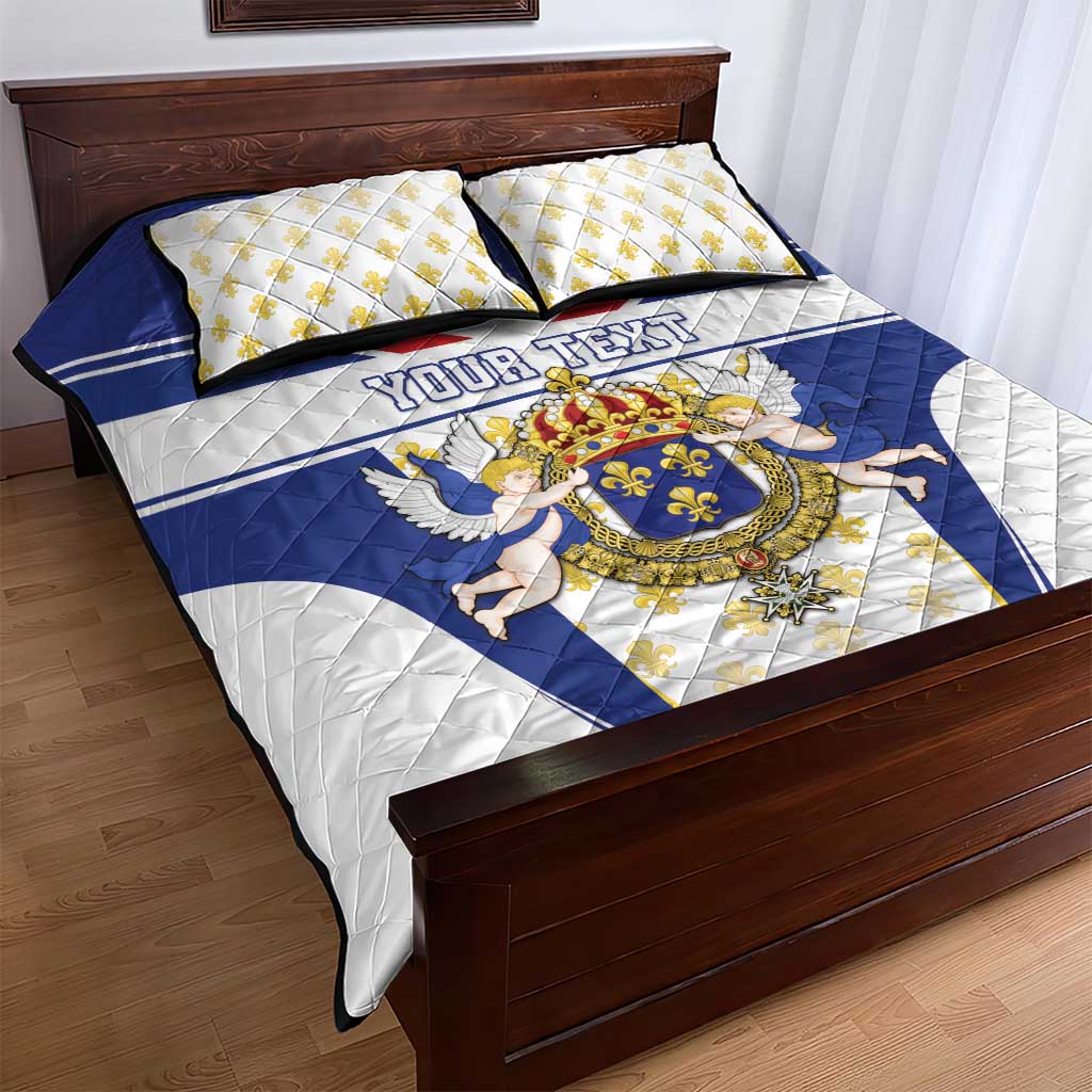 Personalized French Colonial Empire Quilt Bed Set Royal Standard of France