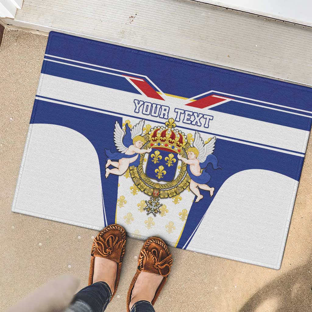 Personalized French Colonial Empire Rubber Doormat Royal Standard of France